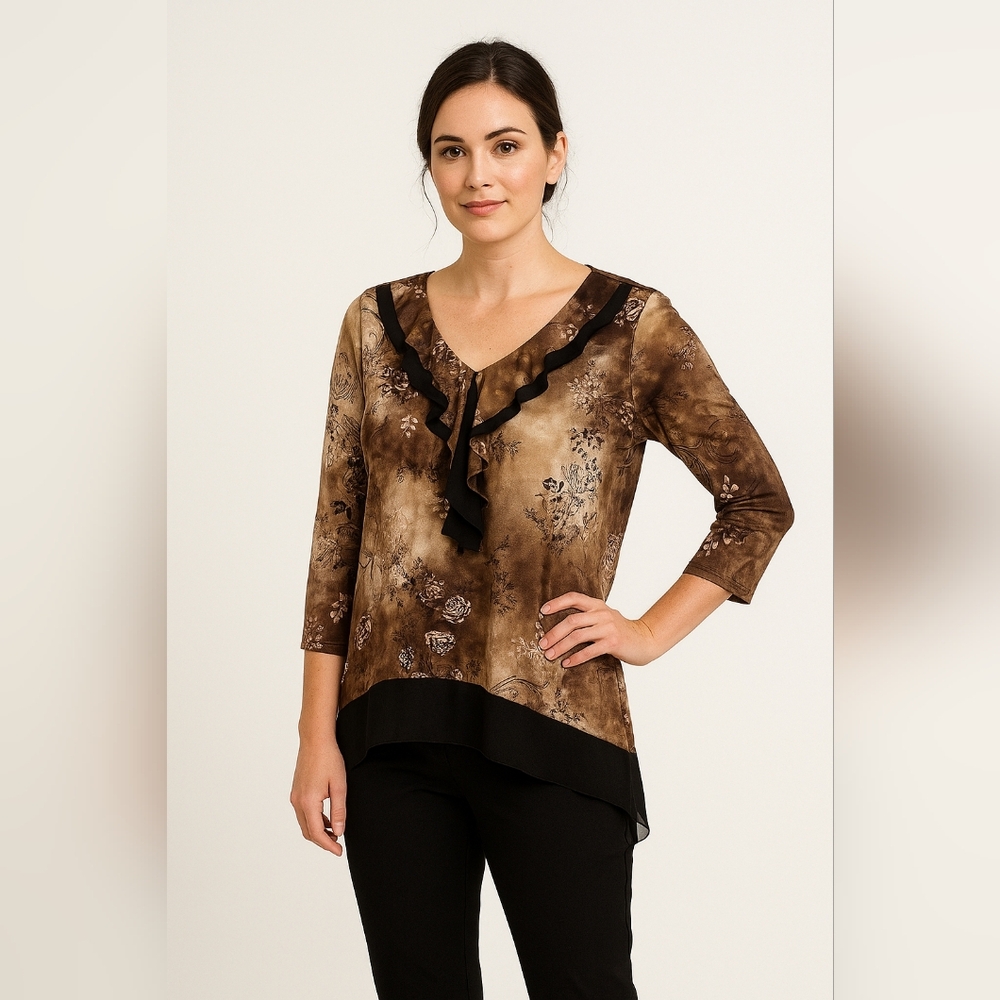 Dressbarn 3/4 sleeve Blouse Small